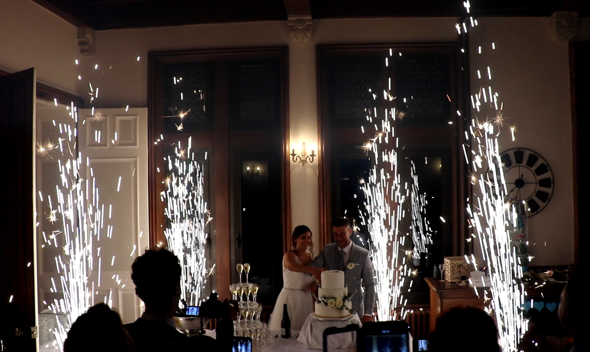 4 Gerbes d'étincelles froides