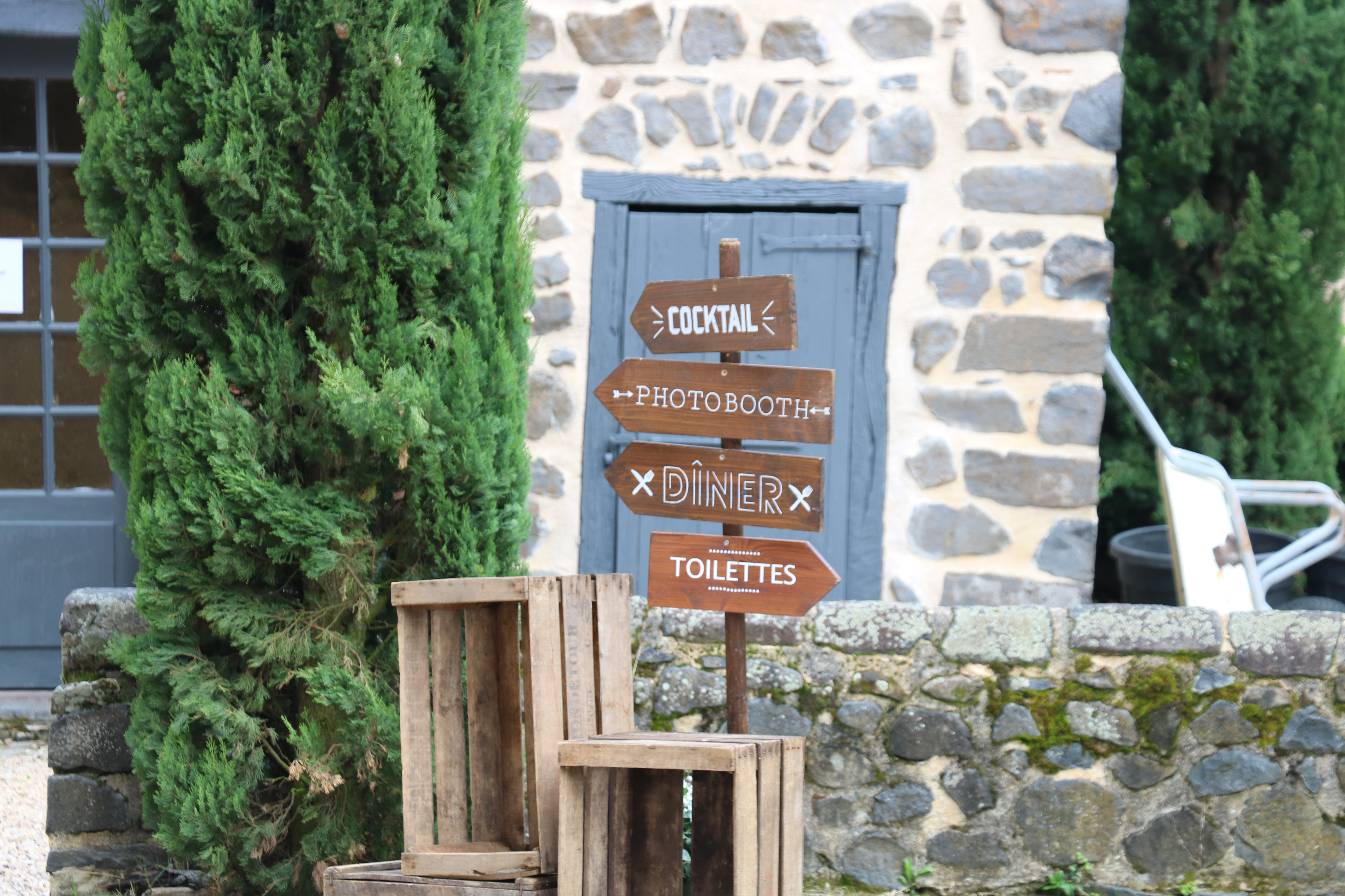 Elément de décoration extérieur mariage